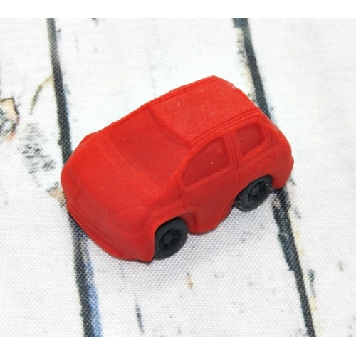 Figurka cukrowa autko czerwone do dekoracji tortu 1 szt.